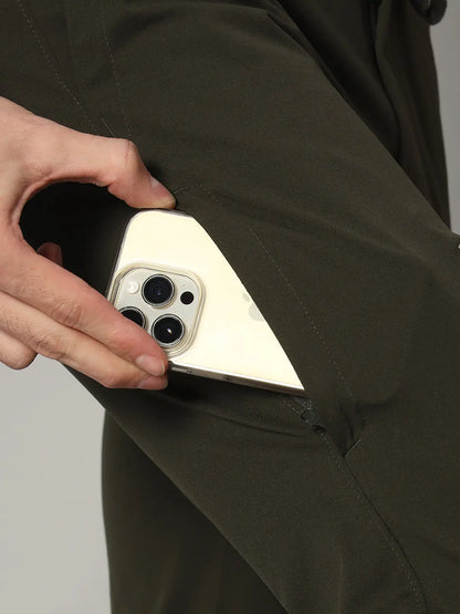 Pocket of Olive Green Color Nomadic Pants for Men - Reccy