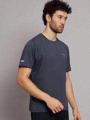 Reccy Mens Athletic Outdoor Ultrabreathe T Shirt - Metallic Grey