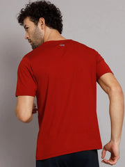 Reccy Mens Athletic Outdoor Ultrabreathe T Shirt - Rust
