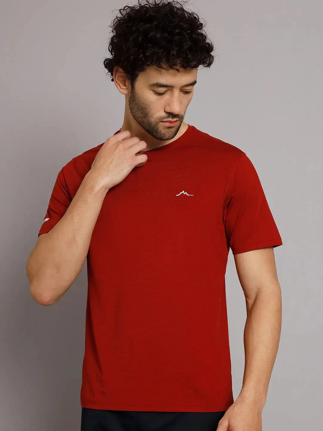 Red Color Tshirt for Trekking