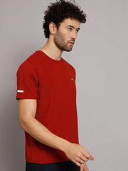 Reccy Mens Athletic Outdoor Ultrabreathe T Shirt - Rust