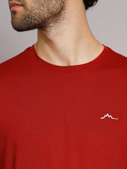 Reccy Mens Athletic Outdoor Ultrabreathe T Shirt - Rust
