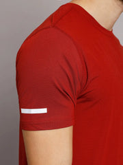 Reccy Mens Athletic Outdoor Ultrabreathe T Shirt - Rust