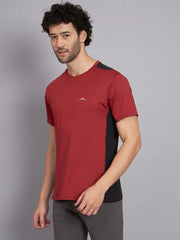 Reccy Mens Athletic Outdoor Ultrabreathe T Shirt - Canyon Red