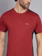 Reccy Mens Athletic Outdoor Ultrabreathe T Shirt - Canyon Red