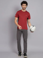 Reccy Mens Athletic Outdoor Ultrabreathe T Shirt - Canyon Red
