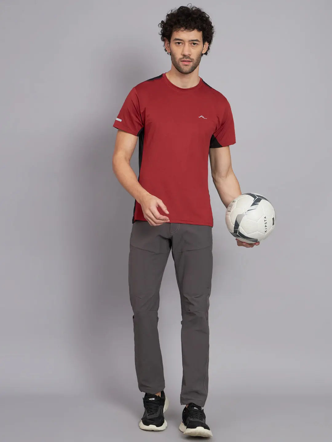 Red and Black Color Tshirt for Men - Reccy