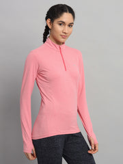 womens pink long sleeve t shirt Right Side