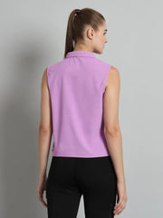 Women's Sleeveless Outdoor Polo - Wild Orchid Reccy