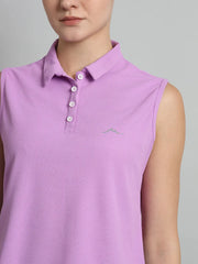 Women's Sleeveless Outdoor Polo - Wild Orchid Reccy