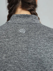 Women's Nomadic Full Sleeves T Shirt - Charcoal Gray