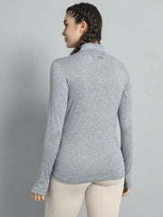 Women's Nomadic Full Sleeves T Shirt - Silver Gray Reccy