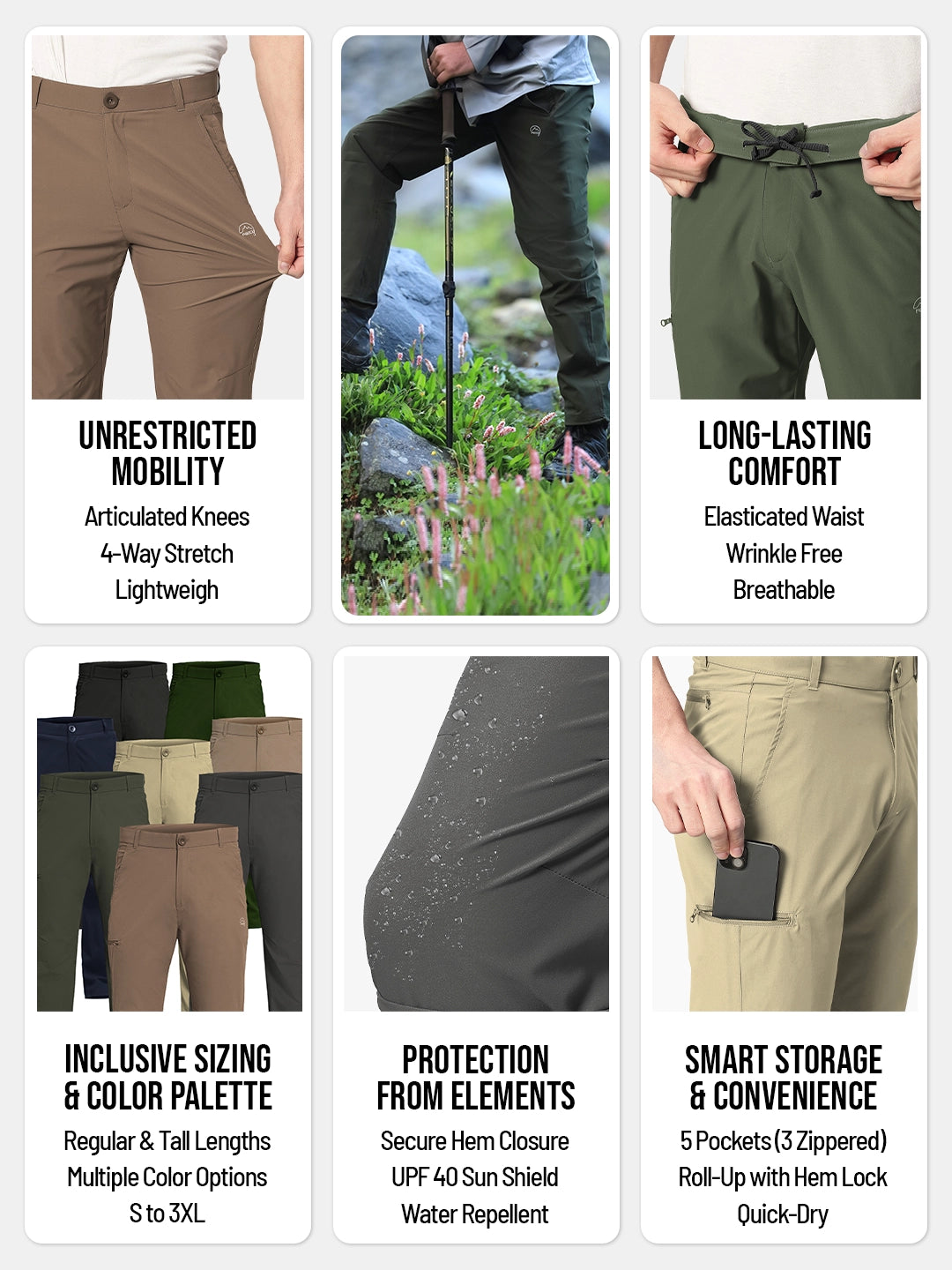 Nomadic Lite Pants | Lightweight Trekking and Hiking Pants| Ideal for Summers