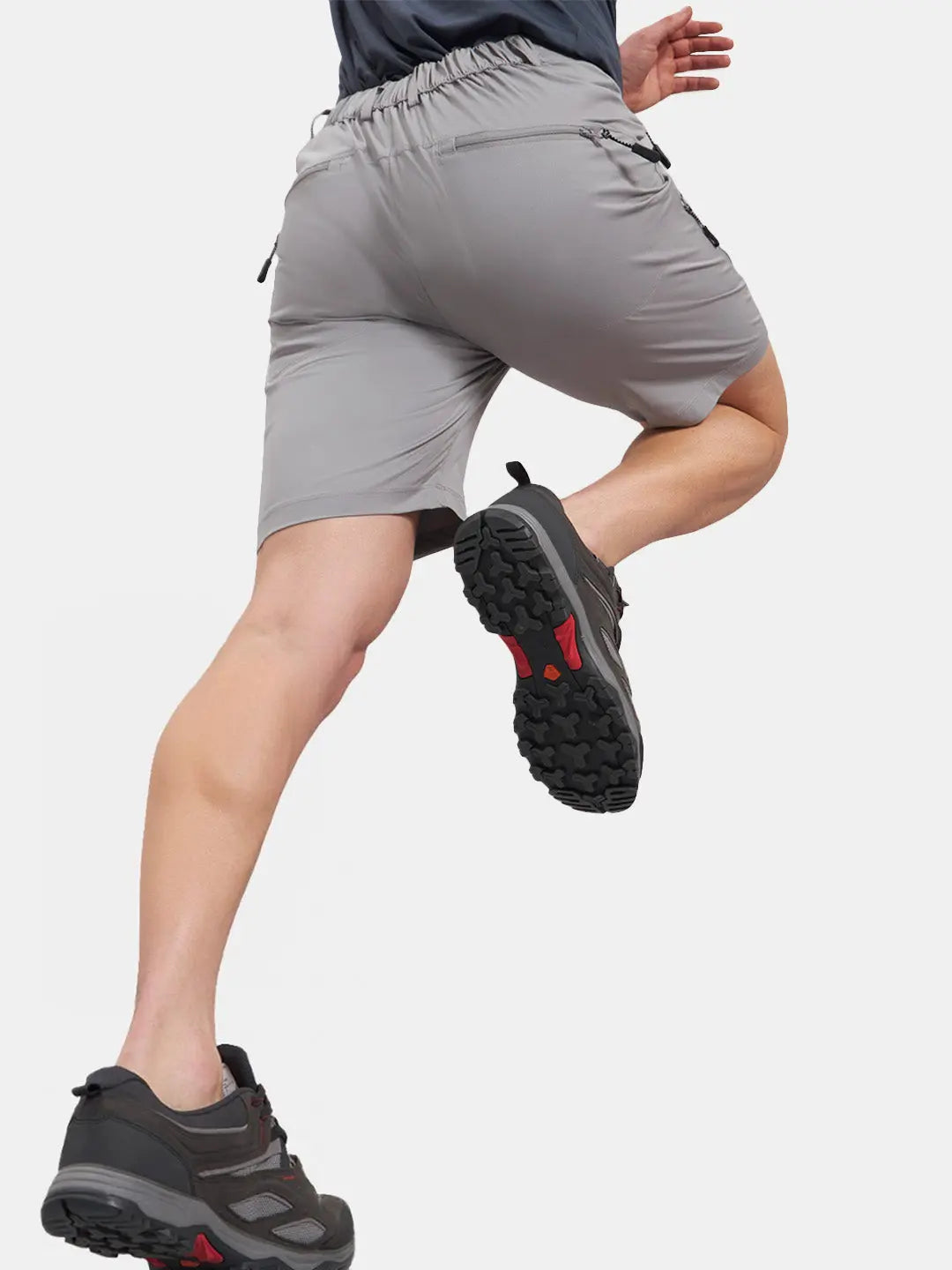 Stretchable Cargo Shorts for Men - Grey - Reccy