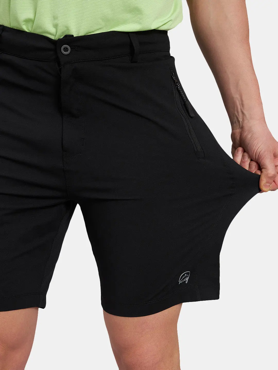 Stretchable Men's TechFlex Shorts - Black