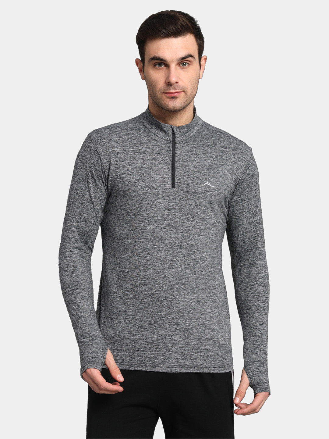 Men's Nomadic Full Sleeve Baselayer Tshirt Extra Stretch Charcoal Gray