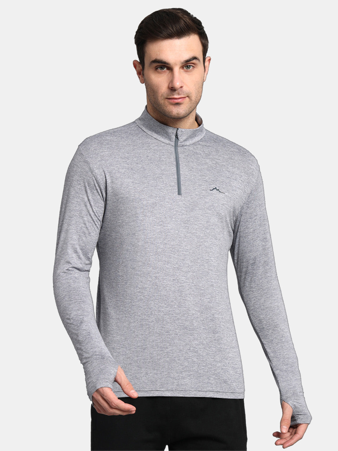 Men's Nomadic Full Sleeve Baselayer Tshirt Extra Stretch - Silver Gray