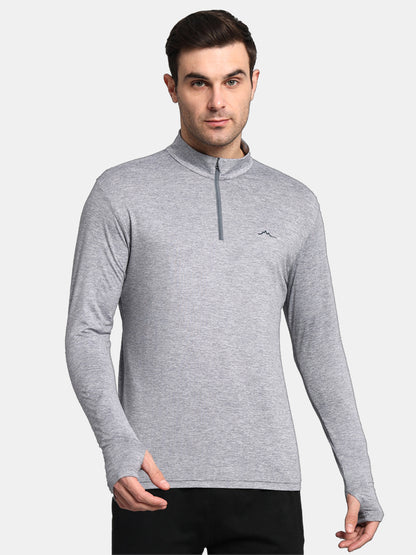 Men's Nomadic Full Sleeve Baselayer Tshirt Extra Stretch - Silver Gray