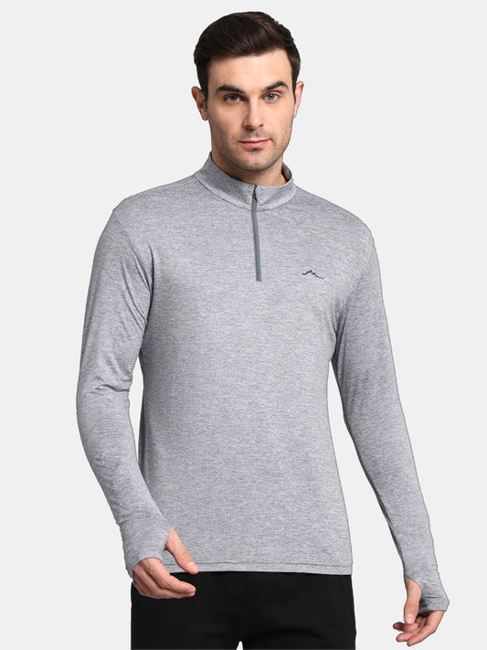 Men's Nomadic Full Sleeve Baselayer Tshirt Extra Stretch - Silver Gray
