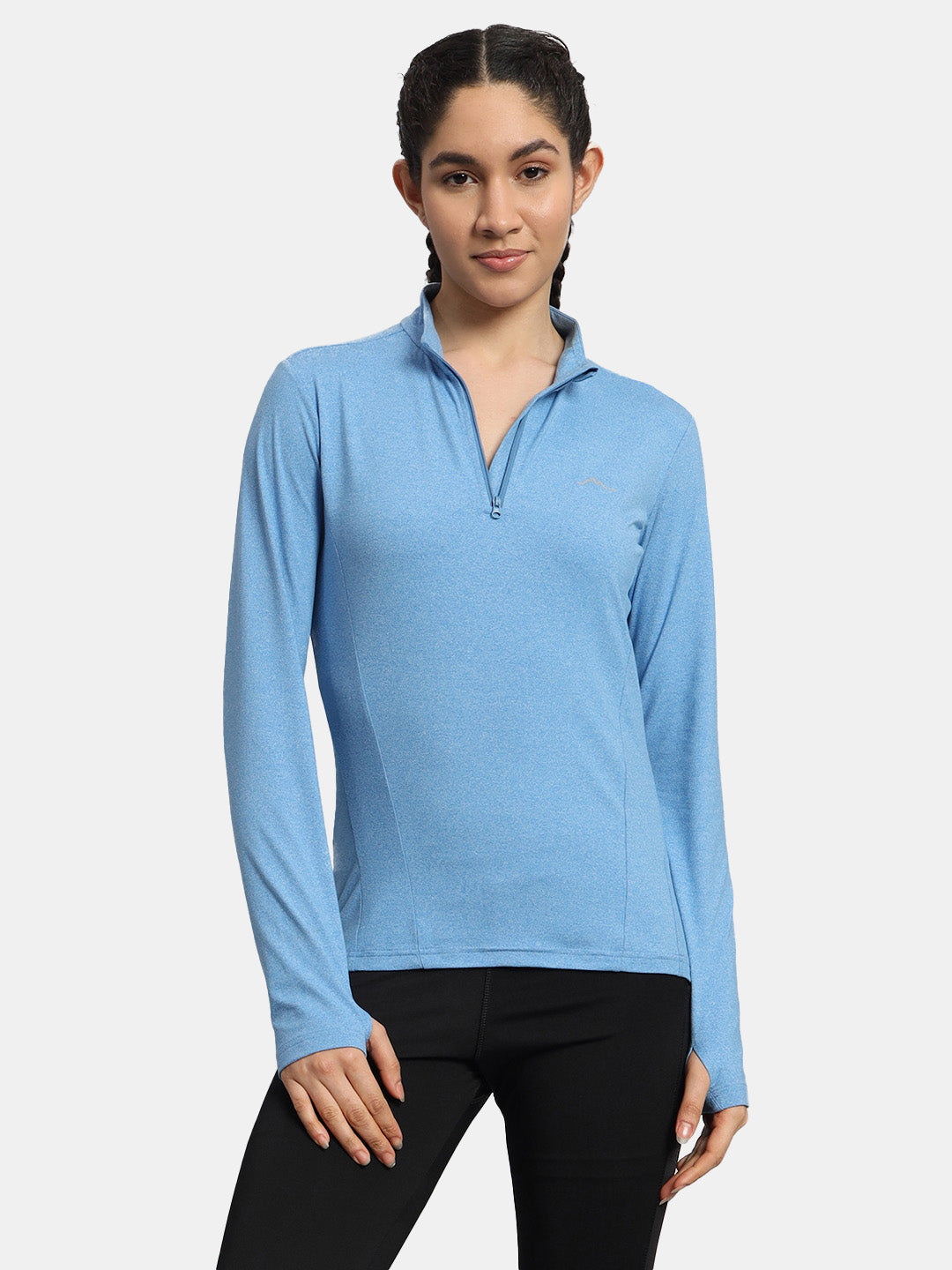 Women's Nomadic Full Sleeves Baselayer Tshirt - Lichen Blue