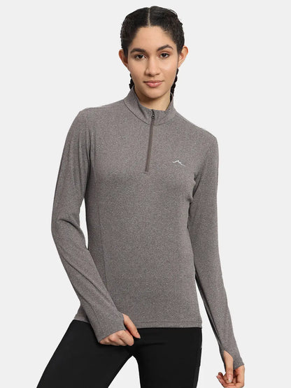 Women's Nomadic Full Sleeves T-shirt - Green Tea Reccy