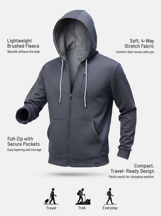 Men's Element Hoodie - Navy Melange