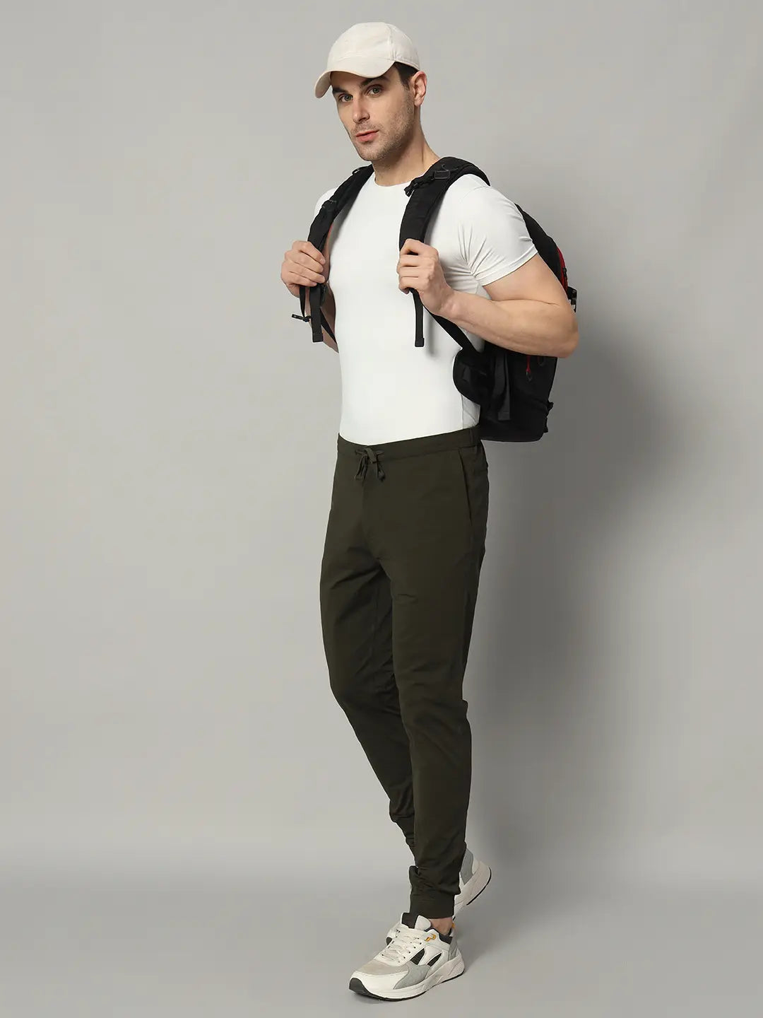 Left Side of Olive Green Jogger