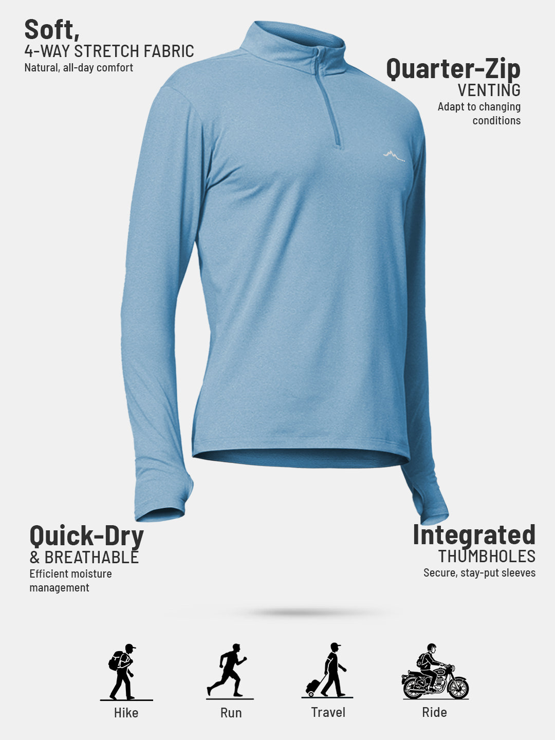 Men’s QZip Flex Tee