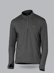 Men's Nomadic Full Sleeves T Shirt - Dark Gray Melange Reccy