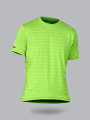 Mens Crew Neck Training Tshirt - Lime Green Reccy