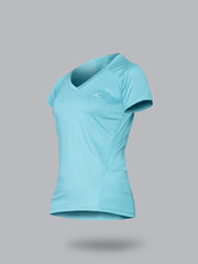 Womens Raglan All Terrain Tshirt - Turquoise
