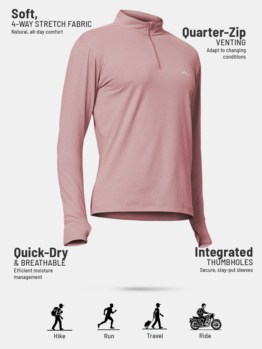 Men’s QZip Flex Tee