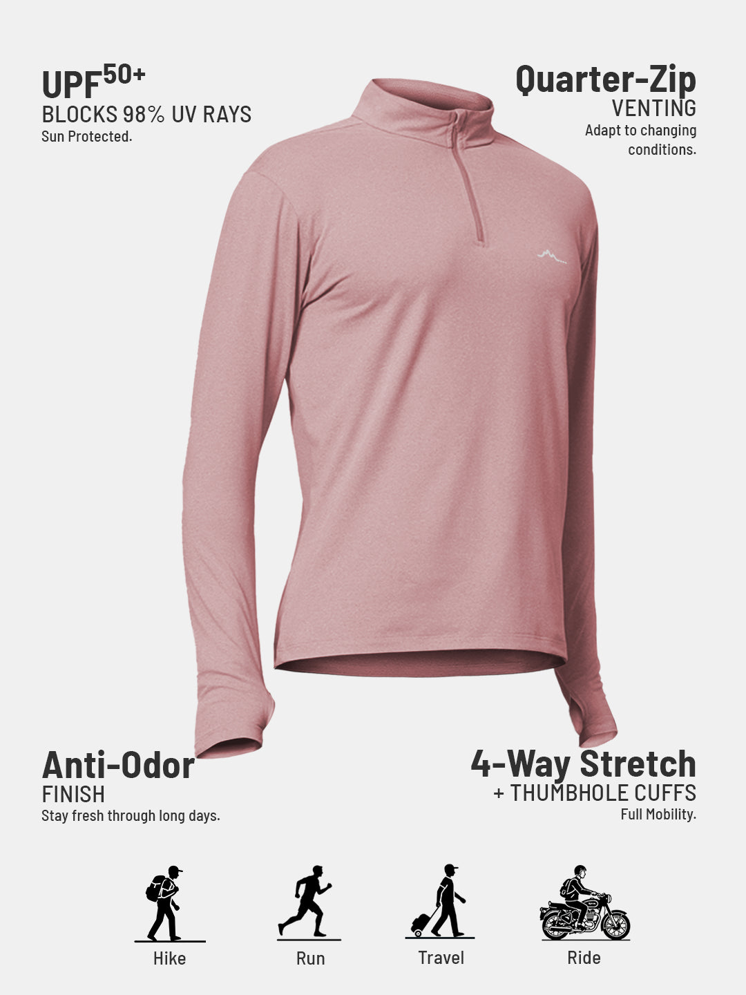 Mens QZip Flex Tee
