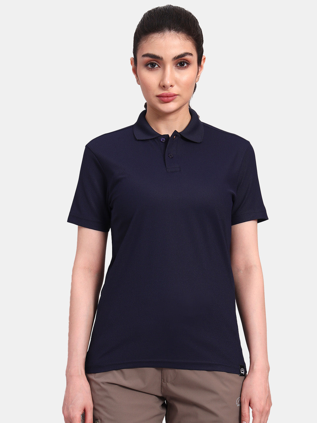 Women's Navy Blue Polo Tshirt