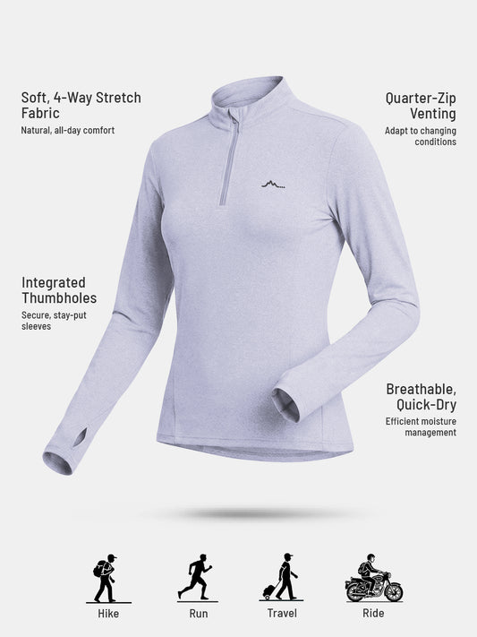 Women’s QZip Flex Tee - Lavender