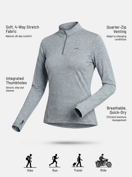 Women’s QZip Flex Tee With Extra Stretch