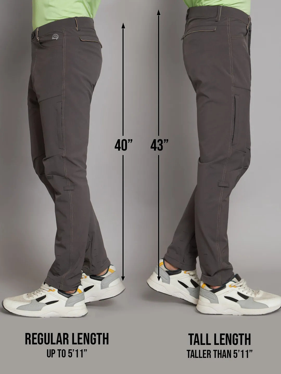 regular and tall reccy gray nomadic cold weather pants 