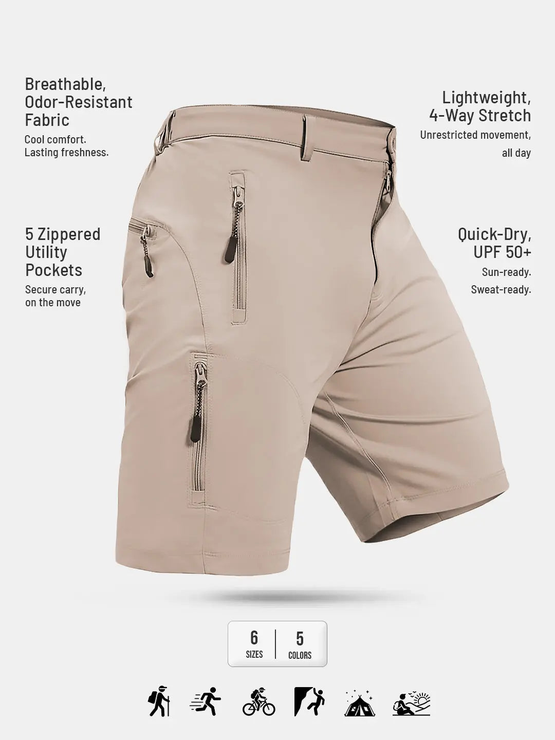 Men's TechFlex Shorts - Trail Green Reccy