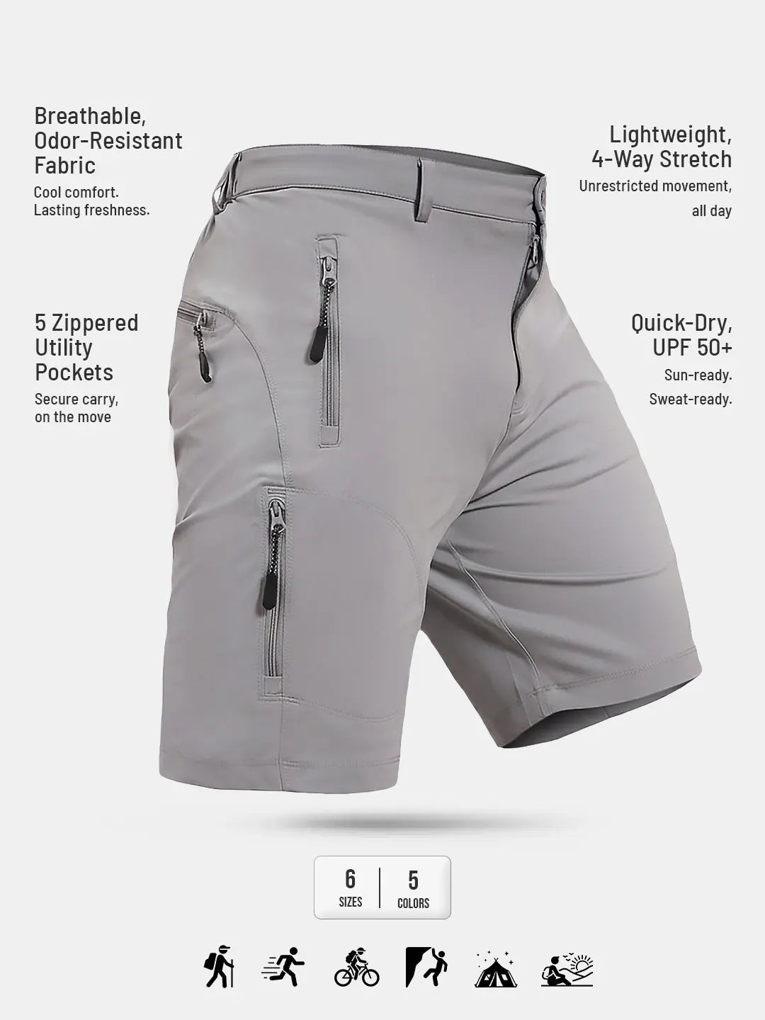 Men's TechFlex Shorts - Trail Green Reccy