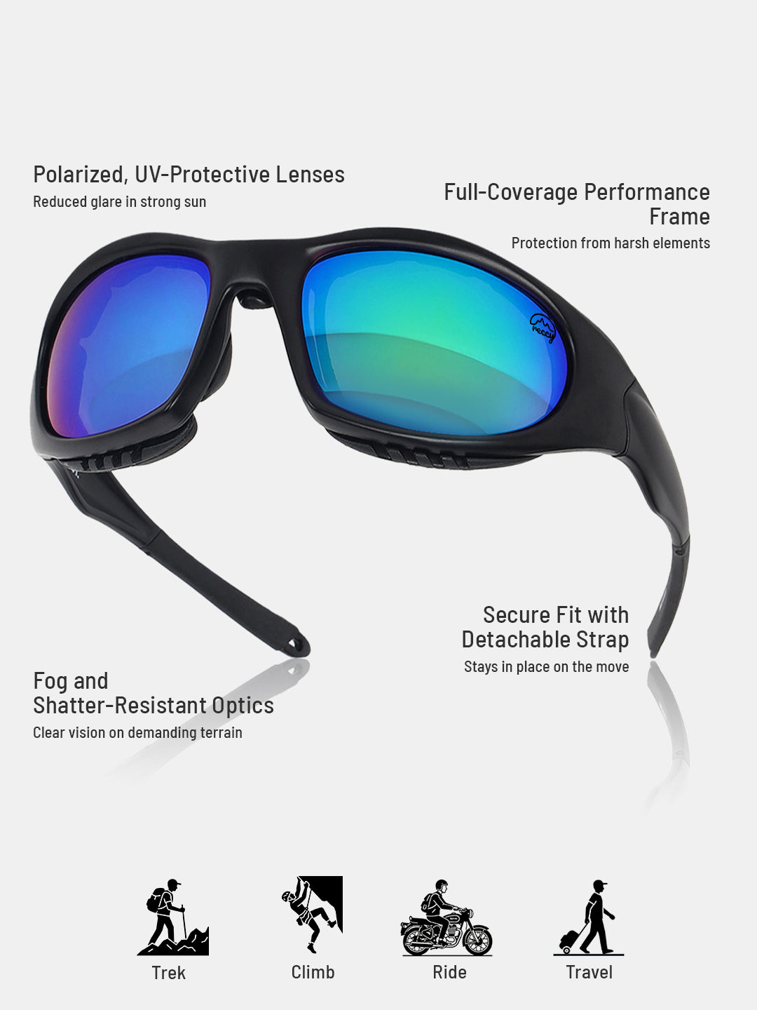 SummitShield Sunglasses Unisex - Blue Revo