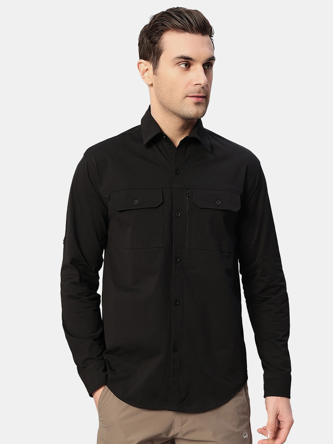 Grey Cargo Shirt for Men