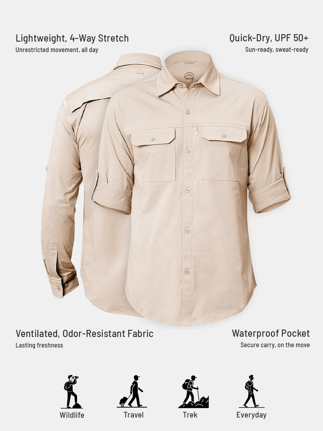 Men's TechFlex Cargo Shirt - Atmosphere