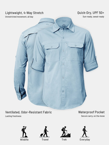 Black Cargo Shirt for Men