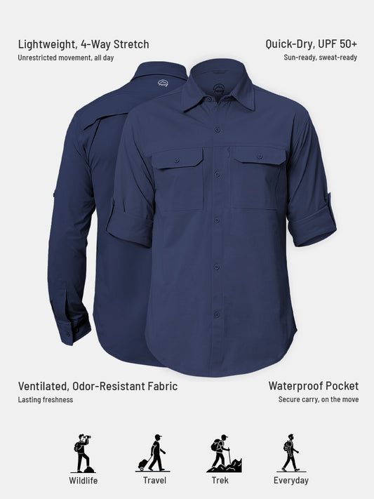 Men's TechFlex Cargo Shirt - Navy
