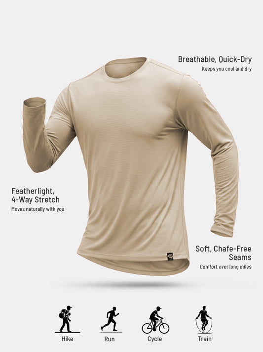 Men's Ultralight Active Long Sleeve - Sandshell Reccy