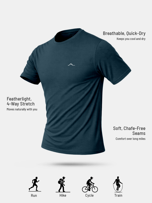 Men's Ultralight Athletic T-shirt - Pacific Blue