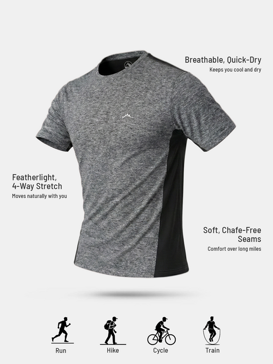 Mens Ultralight Athletic T-shirt - Summit Gray
