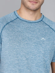 Mens Lake Blue Raglan 9